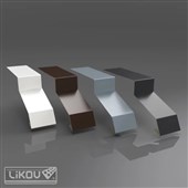 LIKOV Spojka pro balkonovou lištu BB-S, délka 0,1m, tl. 0,6mm bílá